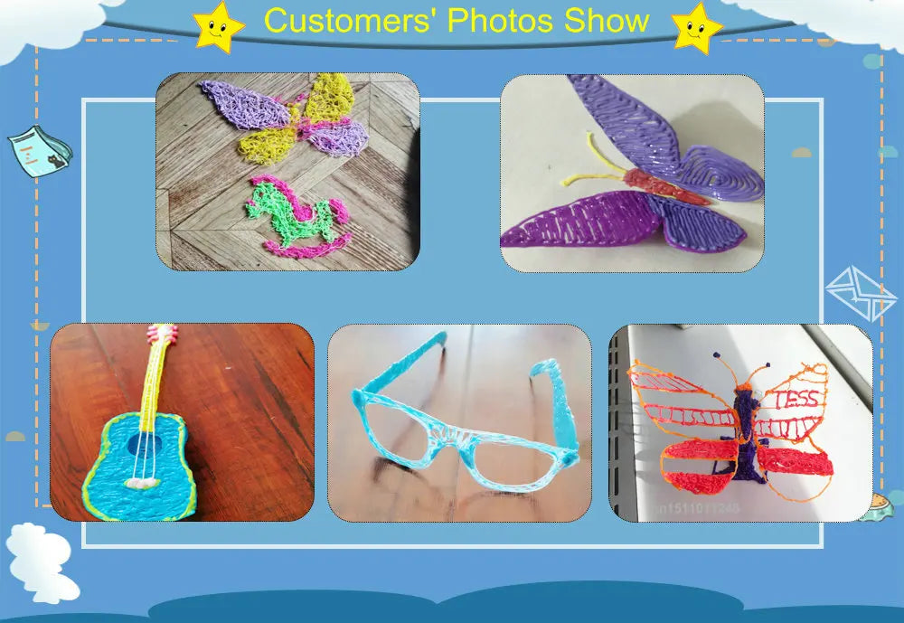3D Drawing Printing Pen with LCD Screen
