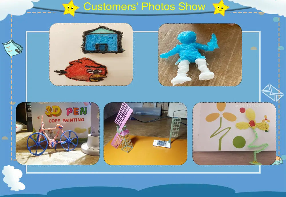 3D Drawing Printing Pen with LCD Screen