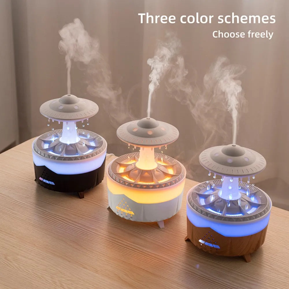 UFO Night Light Humidifier Colorful LED Lights - Essential Oil Aroma Diffuser
