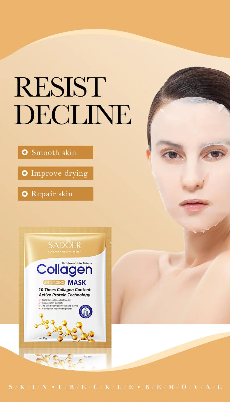 10pcs Anti-wrinkle Collagen Face Mask