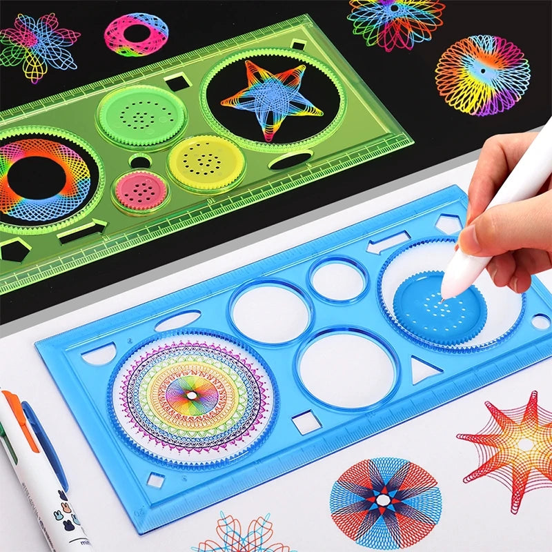 Geometry Spirograph Drawing Stencils