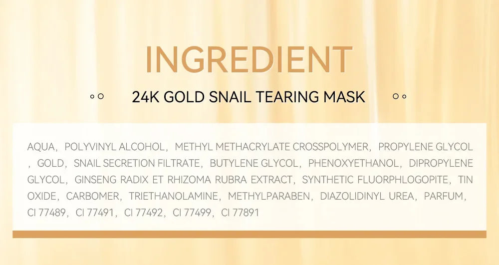 LAIKOU 24K Gold SNAIL TEARING Mask - Deep Cleansing For Blackhead Removal 50g
