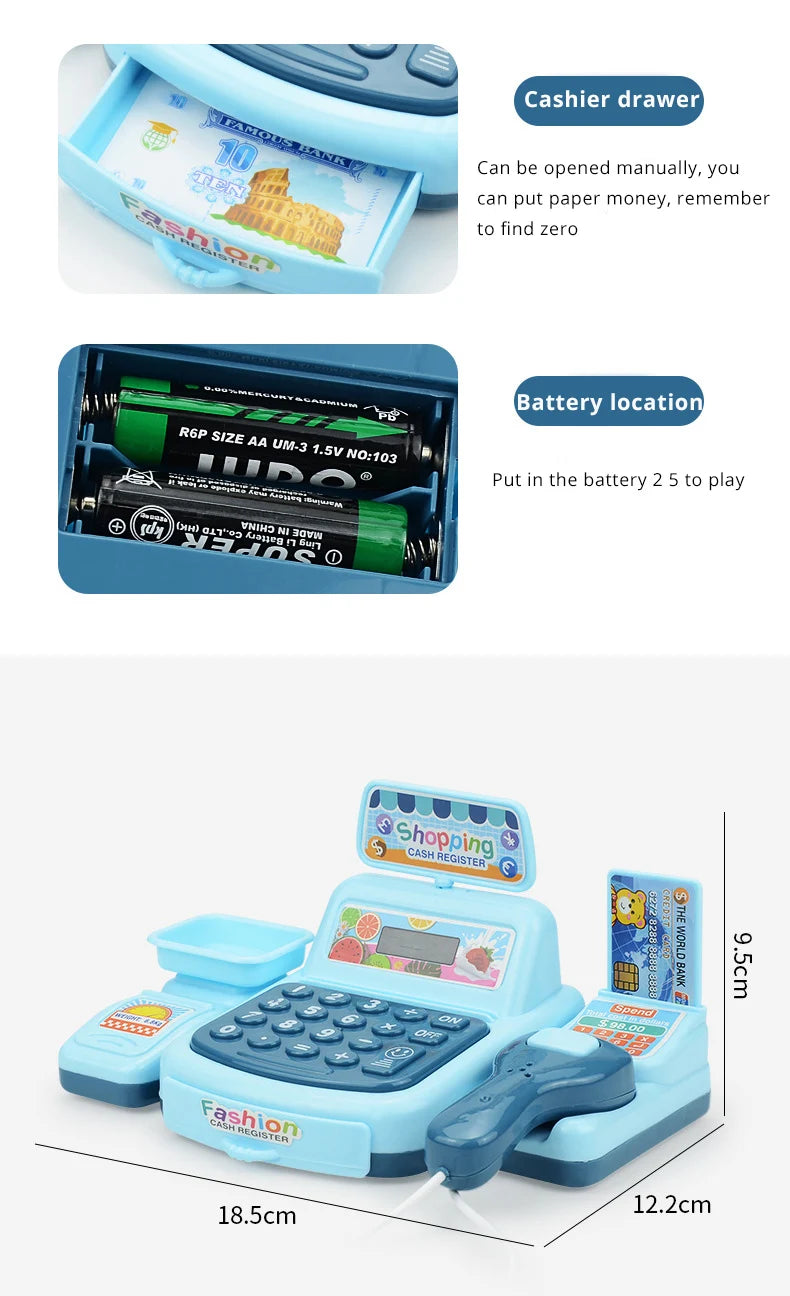 Simulation Shopping Cash House Toy
