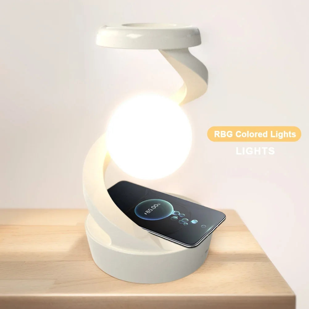 3D Levitating Ball Lamp with Wireless Phone Charger