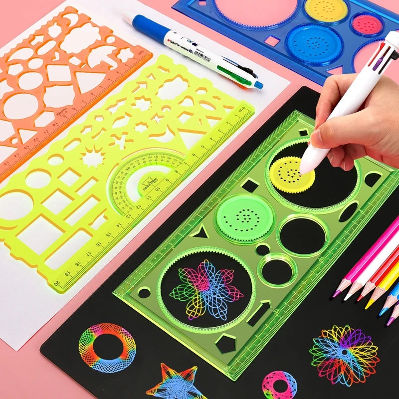 Geometry Spirograph Drawing Stencils