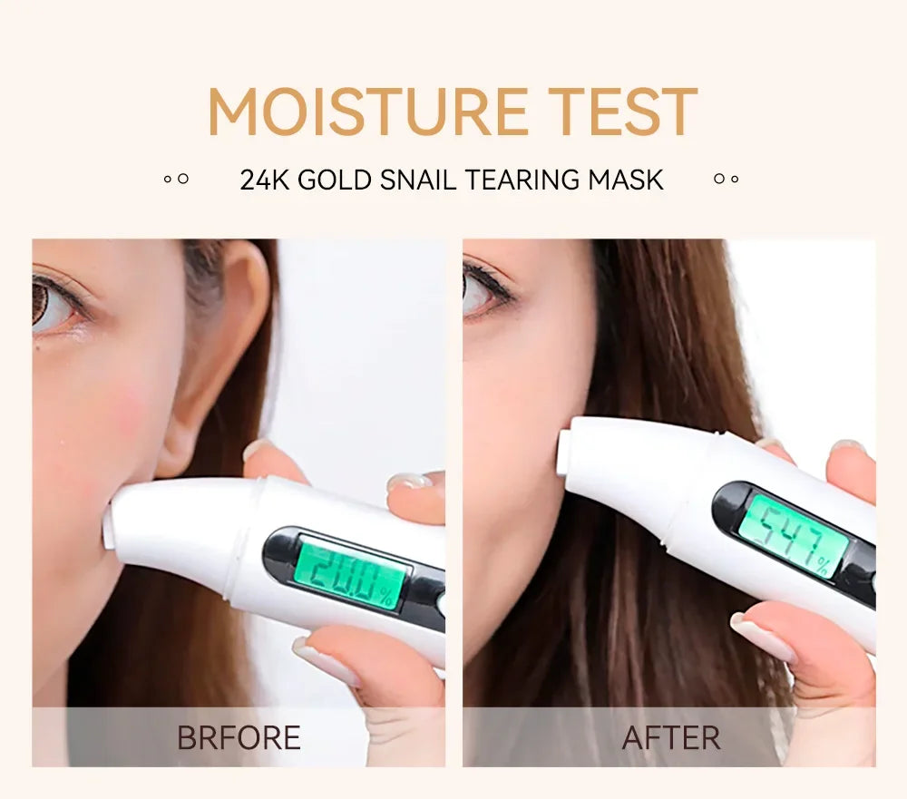 LAIKOU 24K Gold SNAIL TEARING Mask - Deep Cleansing For Blackhead Removal 50g