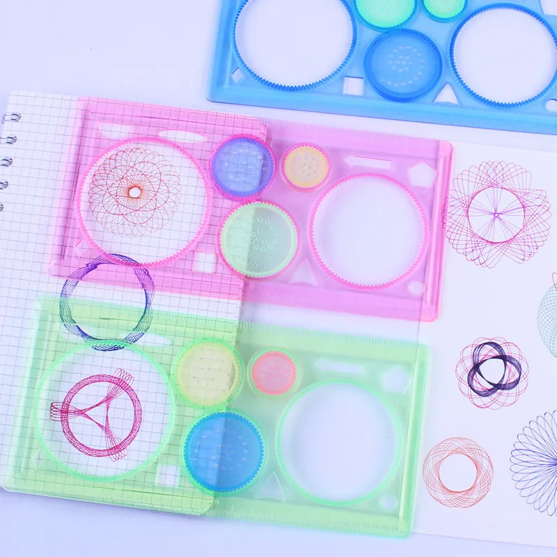 Geometry Spirograph Drawing Stencils