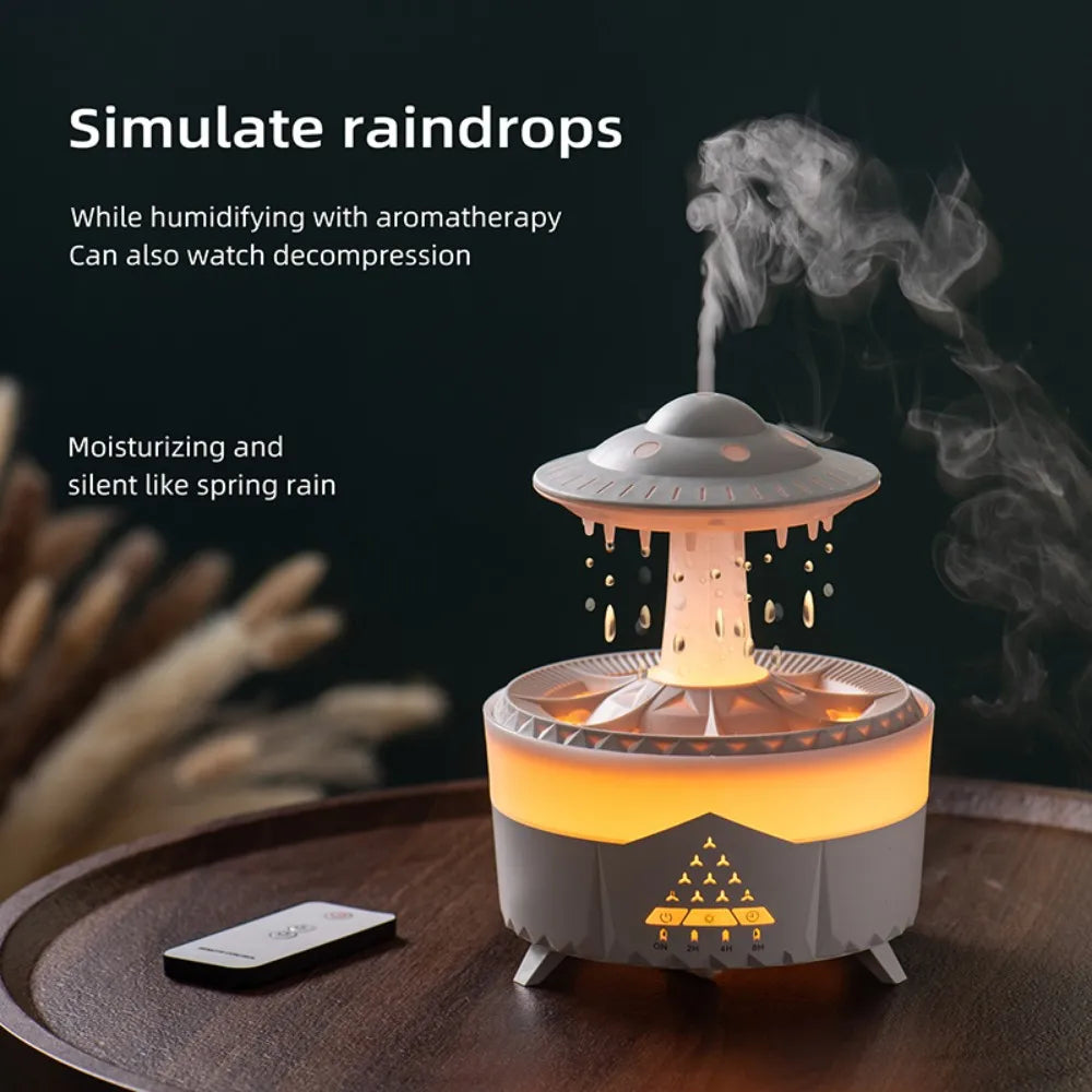 UFO Night Light Humidifier Colorful LED Lights - Essential Oil Aroma Diffuser
