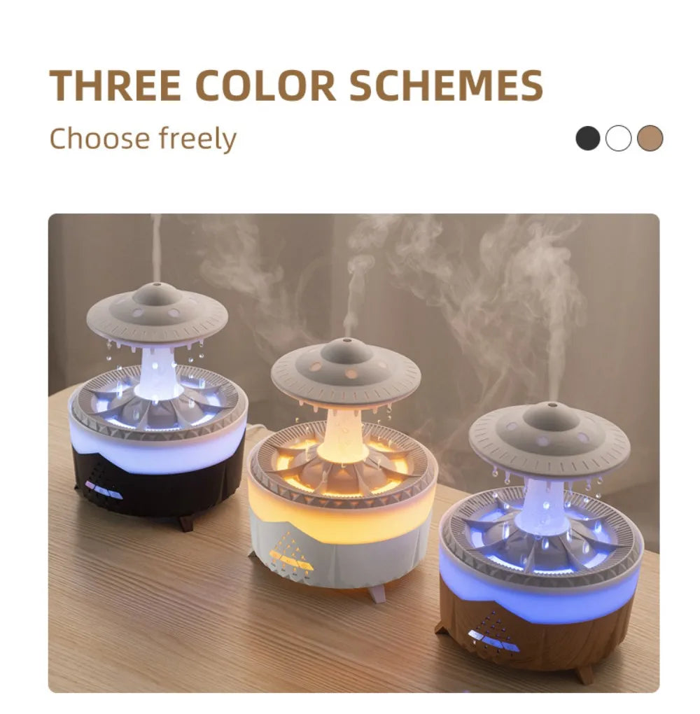 UFO Night Light Humidifier Colorful LED Lights - Essential Oil Aroma Diffuser