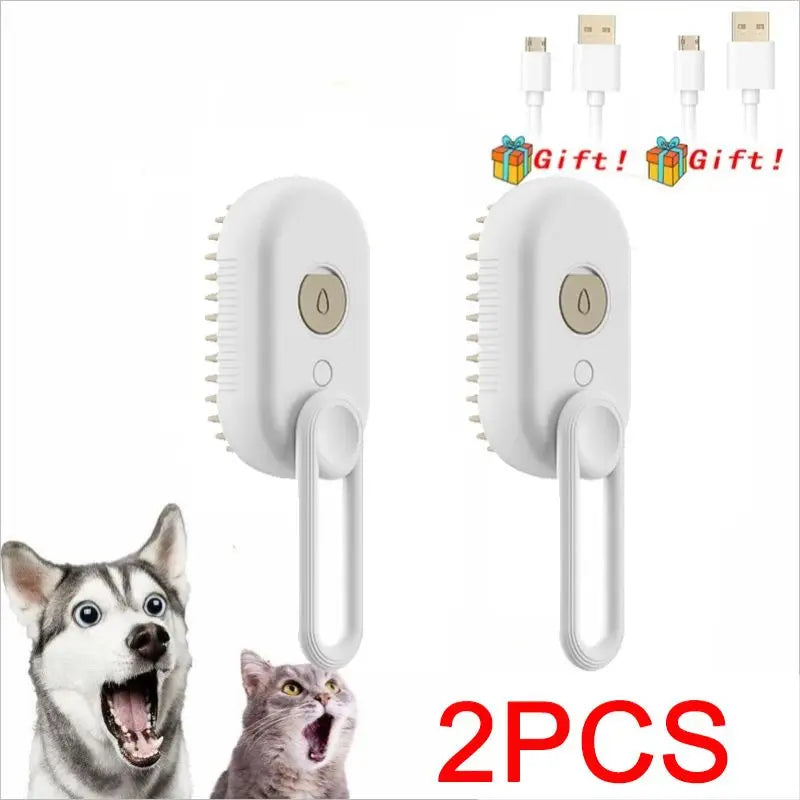 3 in 1 Pet Brush Cat Steam Brush Comb Dog Brush Electric Spray Cat Hair Brushes Massage Pet Grooming Hair Removal Combs