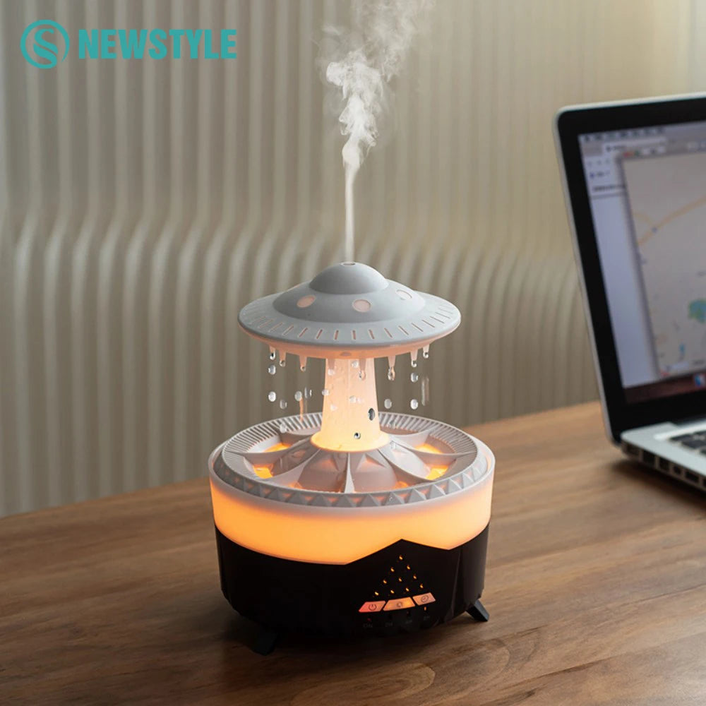 UFO Night Light Humidifier Colorful LED Lights - Essential Oil Aroma Diffuser