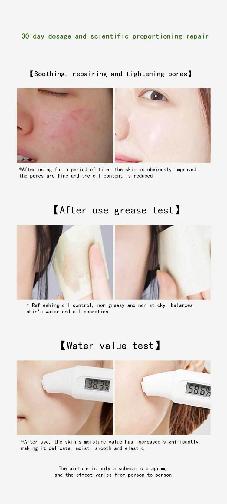 30pcs Centella Collagen Sleeping Facial Masks