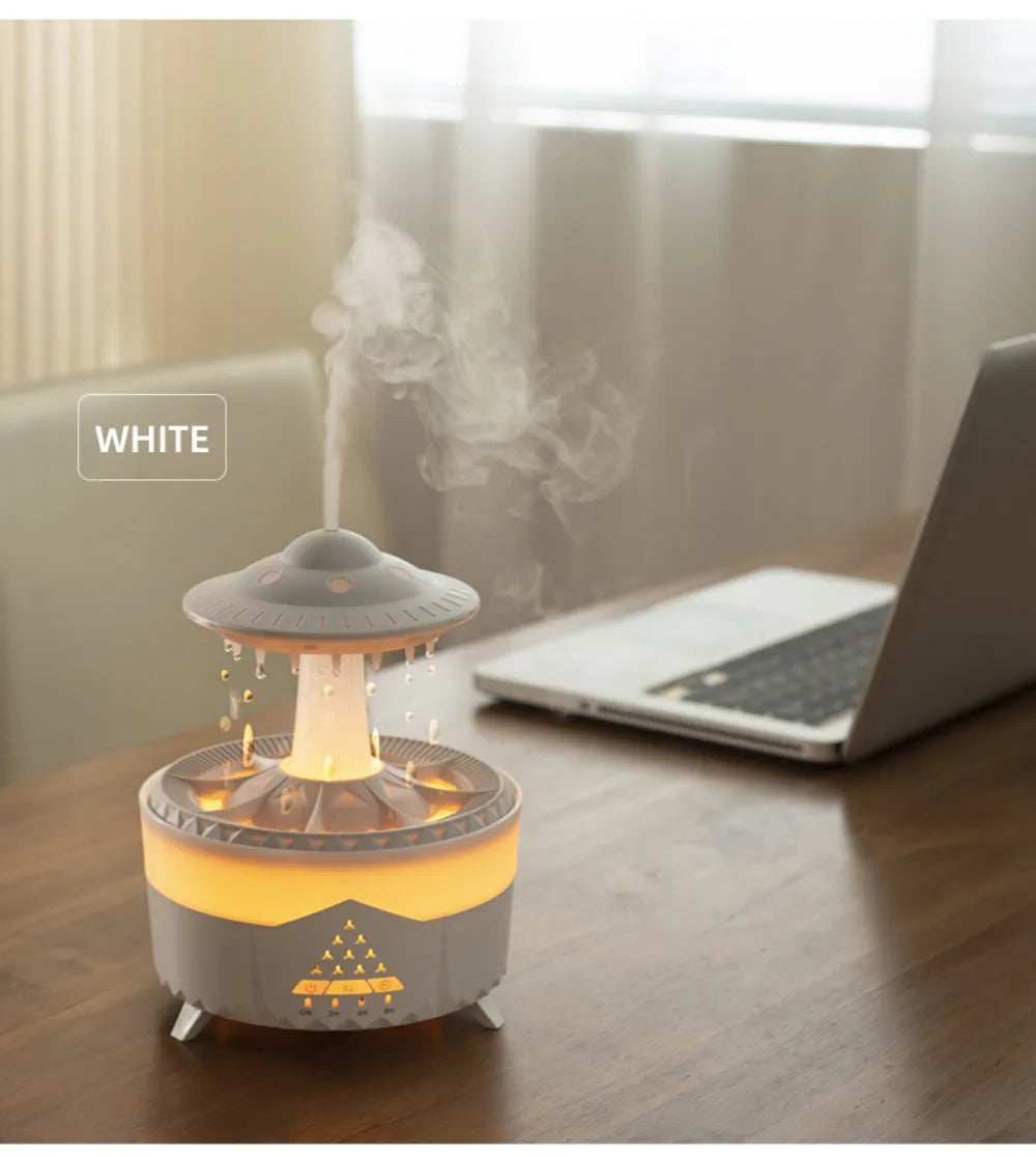 UFO Night Light Humidifier Colorful LED Lights - Essential Oil Aroma Diffuser