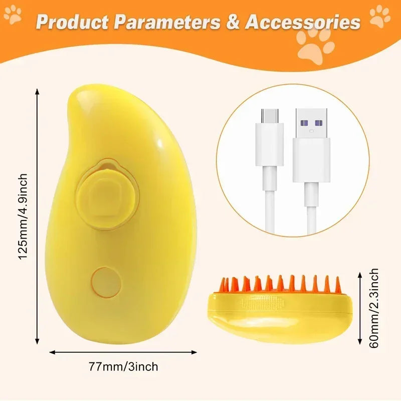 3 in 1 Pet Brush Cat Steam Brush Comb Dog Brush Electric Spray Cat Hair Brushes Massage Pet Grooming Hair Removal Combs