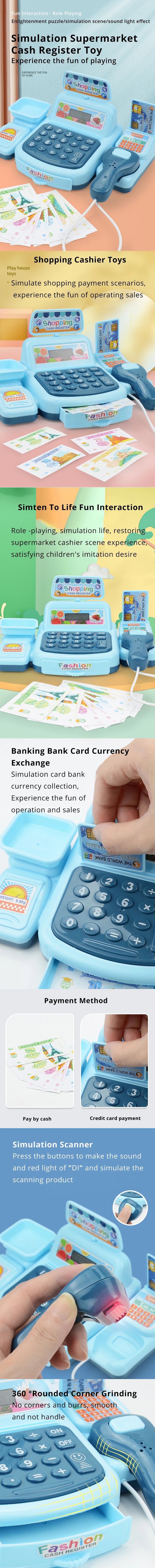 Simulation Shopping Cash House Toy