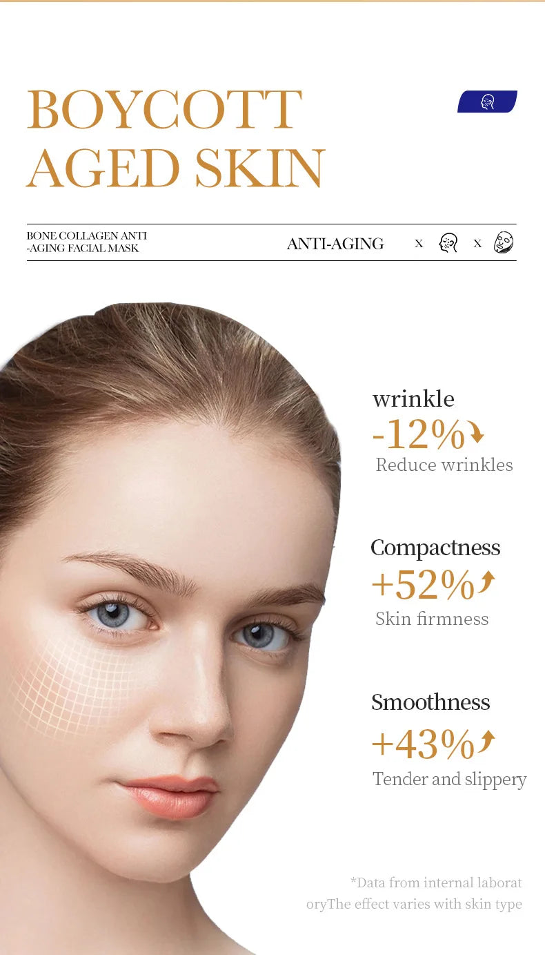 10pcs Anti-wrinkle Collagen Face Mask