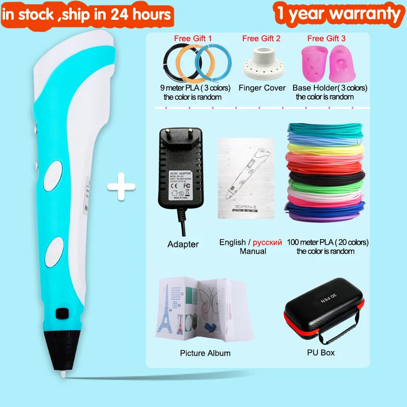 3D Drawing Printing Pen with LCD Screen