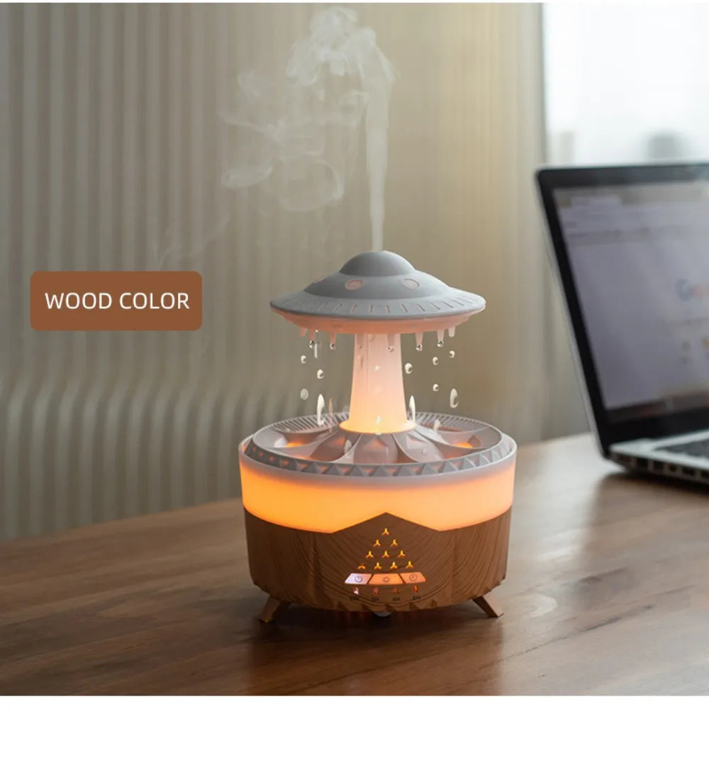 UFO Night Light Humidifier Colorful LED Lights - Essential Oil Aroma Diffuser