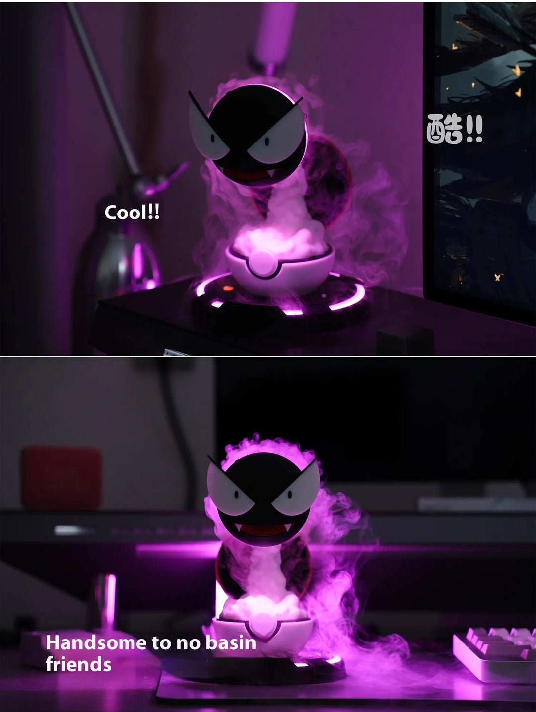 Gastly Humidifier Smoking Night Light