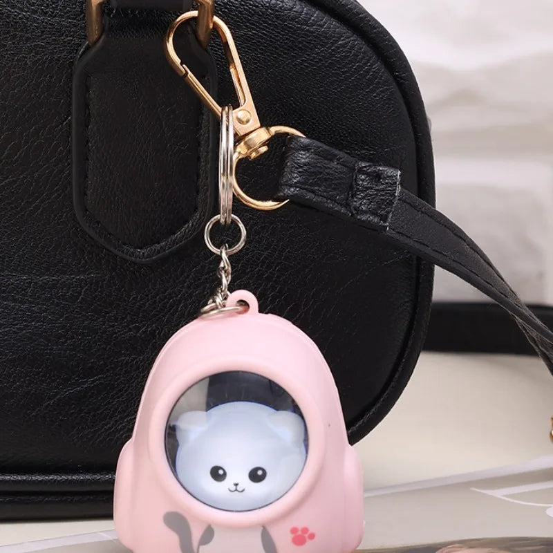 Glowing Bear Astronaut Keychain - Nightlight Key Chain