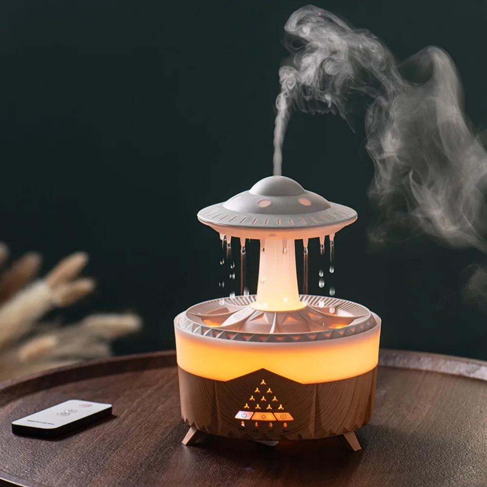 UFO Night Light Humidifier Colorful LED Lights - Essential Oil Aroma Diffuser