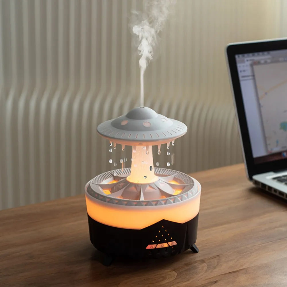 UFO Night Light Humidifier Colorful LED Lights - Essential Oil Aroma Diffuser