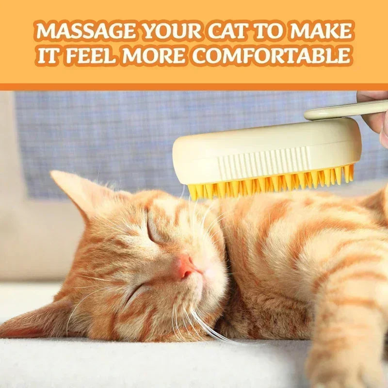 3 in 1 Pet Brush Cat Steam Brush Comb Dog Brush Electric Spray Cat Hair Brushes Massage Pet Grooming Hair Removal Combs