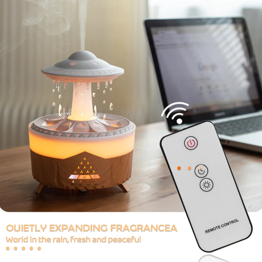 UFO Night Light Humidifier Colorful LED Lights - Essential Oil Aroma Diffuser