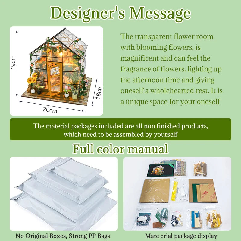 Doll Flower House Handmade Kit