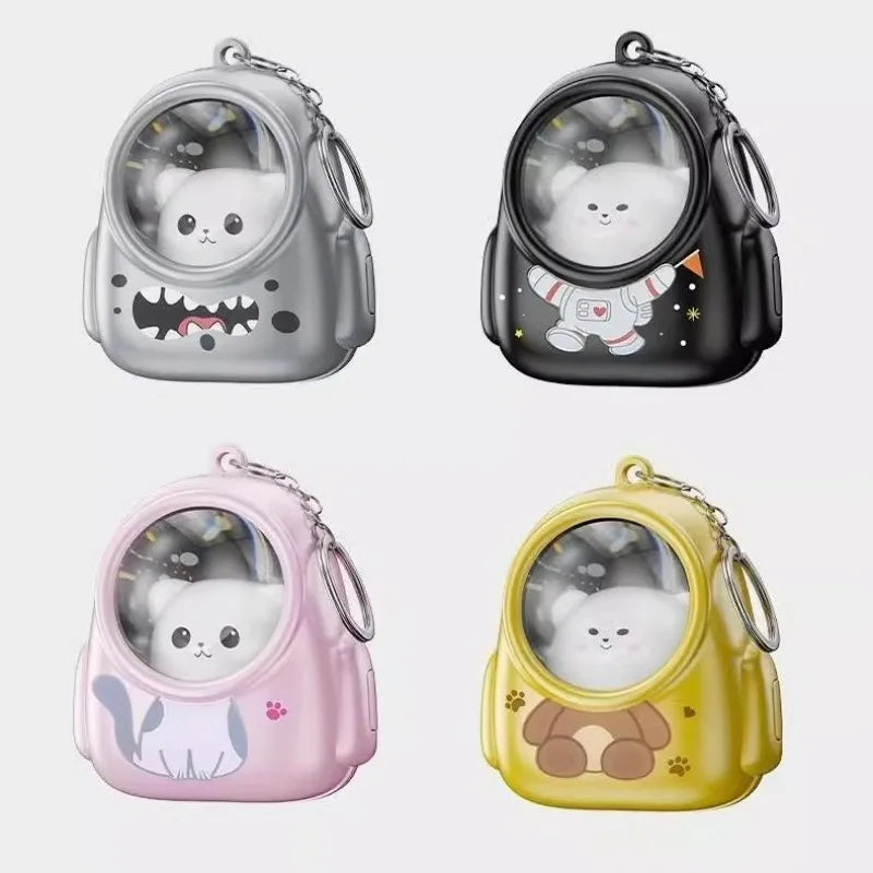 Glowing Bear Astronaut Keychain - Nightlight Key Chain