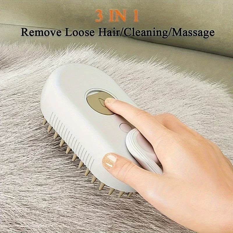 3 in 1 Pet Brush Cat Steam Brush Comb Dog Brush Electric Spray Cat Hair Brushes Massage Pet Grooming Hair Removal Combs